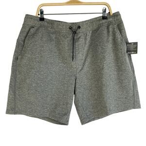 Eddie Bauer Motion Sweat Shorts Men XL Gray Gym Activewear Pull On Stretch NWT